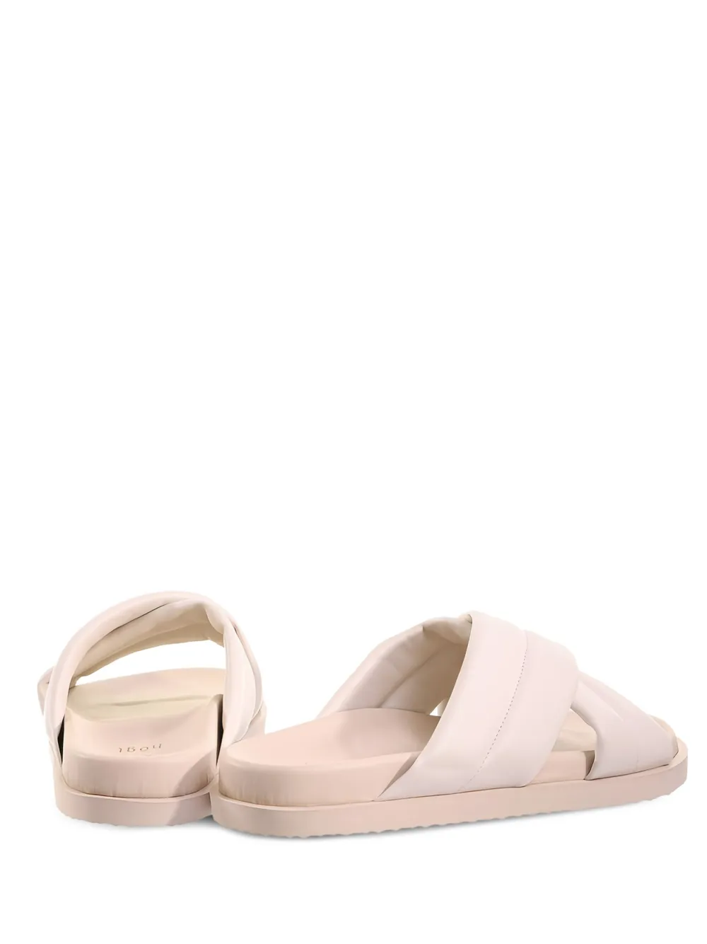 Hogl Tessa cross-strap slide sandals Neutrals