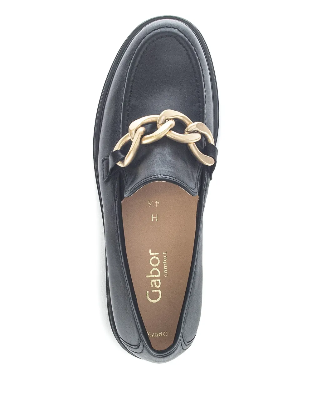 GABOR chain-link loafers Black