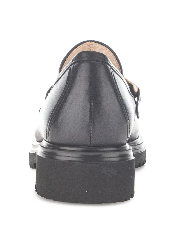 Gabor 黒 ローファー チェーンデザイン GABOR チェーントリム ローファー | ブラック | FARFETCH JP