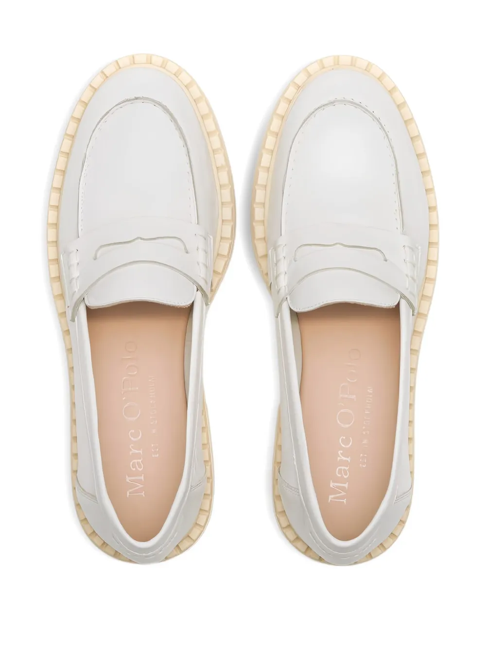 Marc O'Polo block-heel loafers White