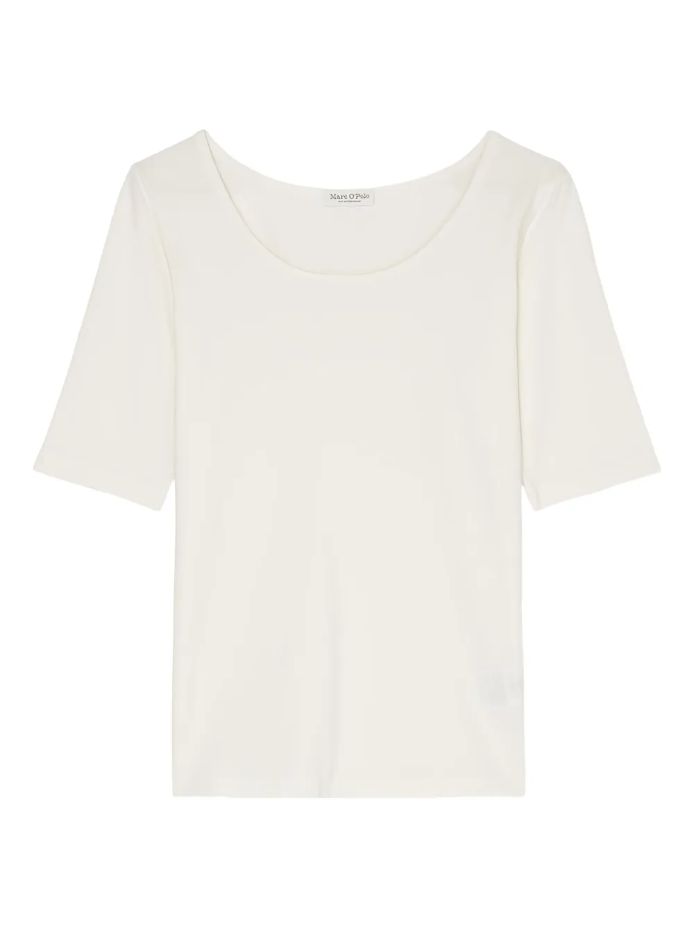 Marc O'Polo スクープネック Tシャツ - ホワイト Marc O'Polo スクープネック Tシャツ - ホワイト