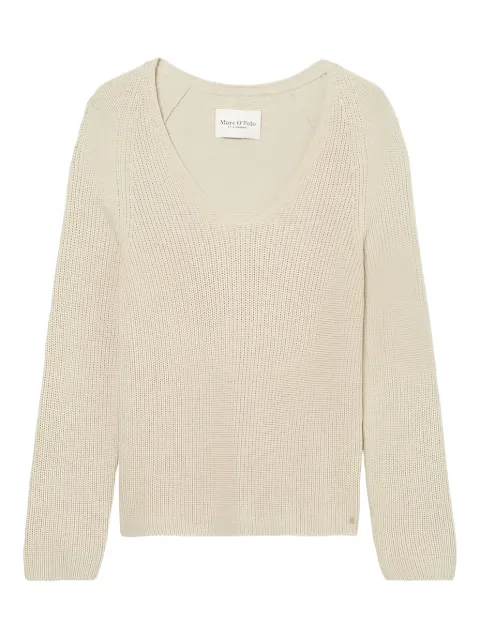 Marc O'Polo V-neck ribbed sweater