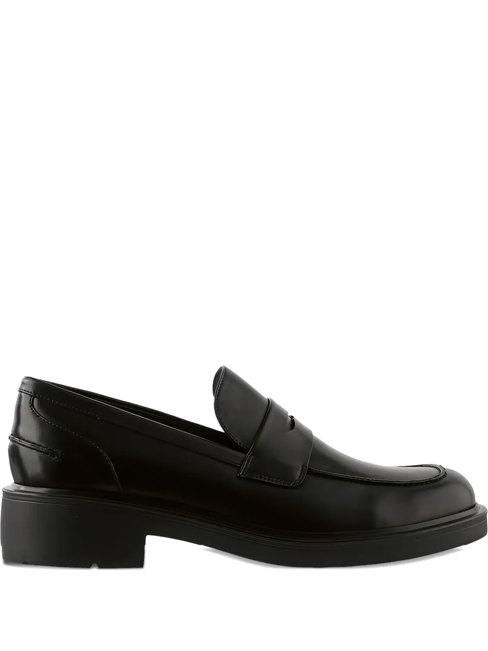 Hogl Lauren block-heel leather loafers Black