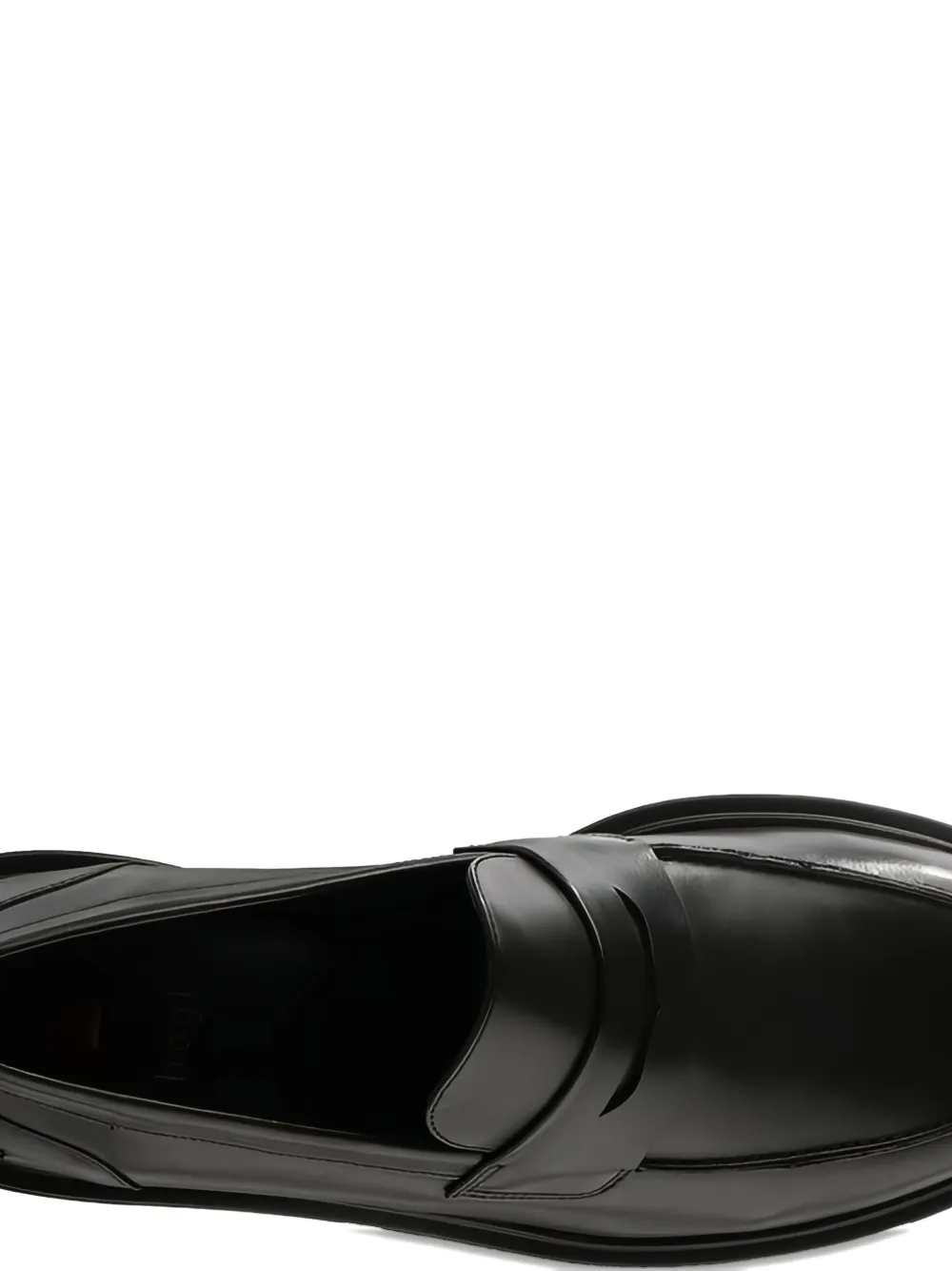 Hogl Lauren block-heel leather loafers Black