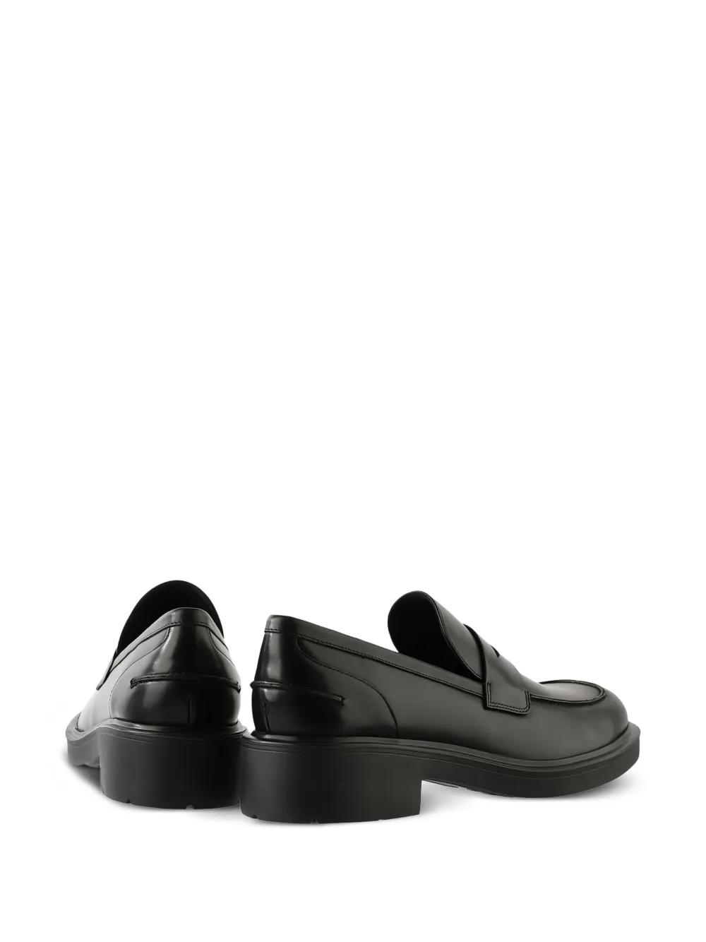 Hogl Lauren block-heel leather loafers Black