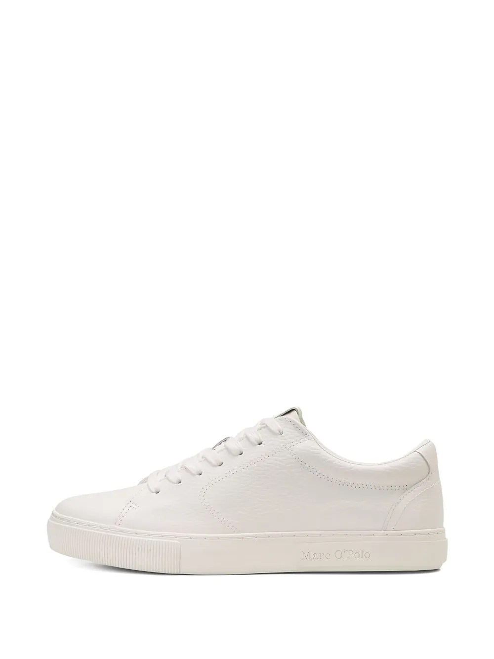 Marc O'Polo Kent textured leather lace-up sneakers White