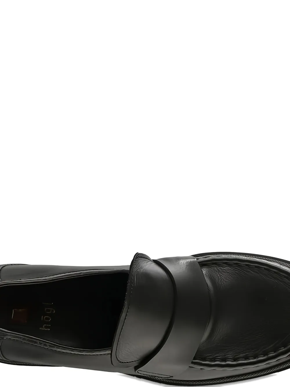 Hogl 50mm Bonnie chunky sole-penny loafers Black