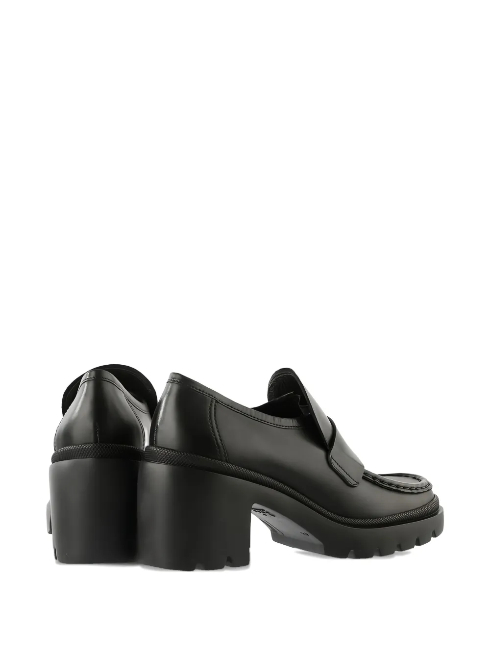 Hogl 50mm Bonnie chunky sole-penny loafers Black