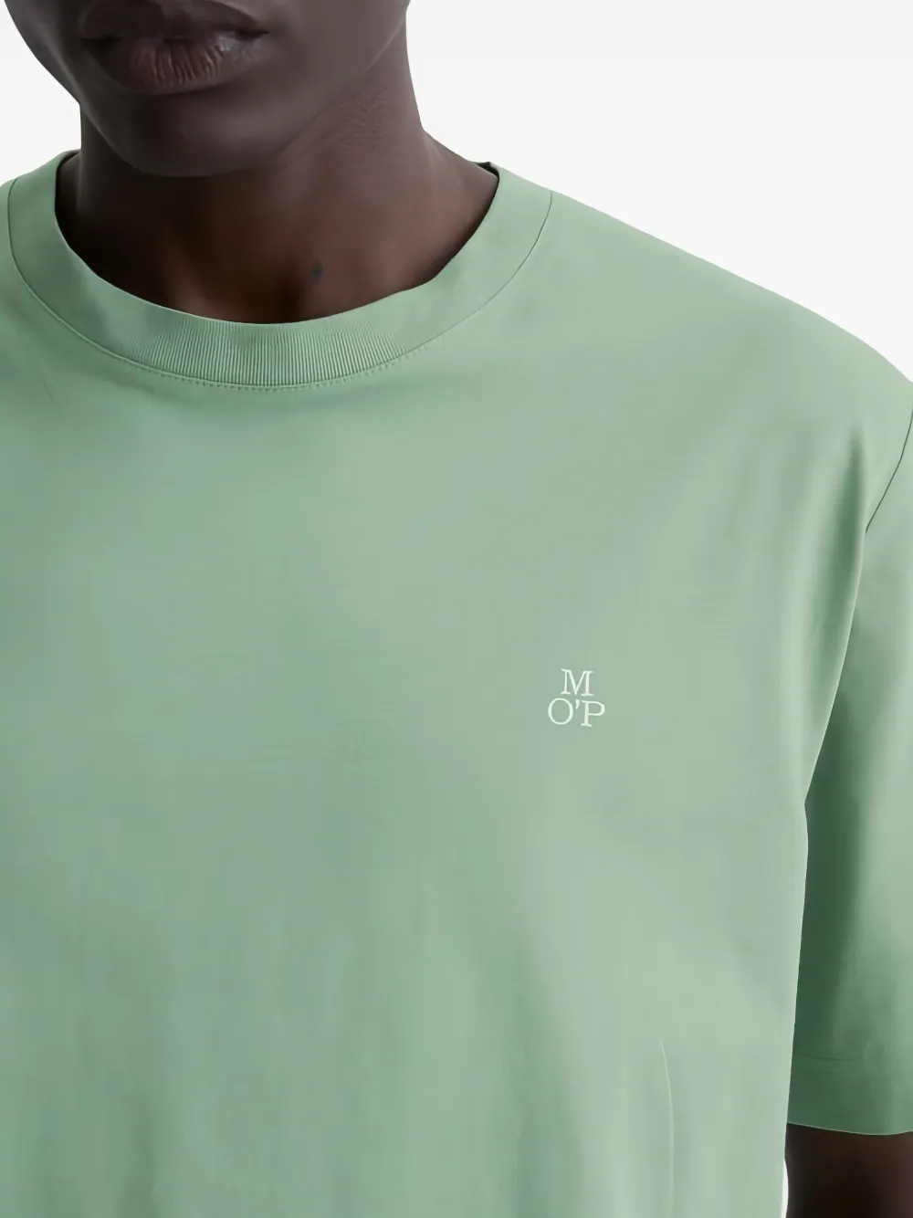 Marc O'polo Logo-motif Cotton T-shirt In Green