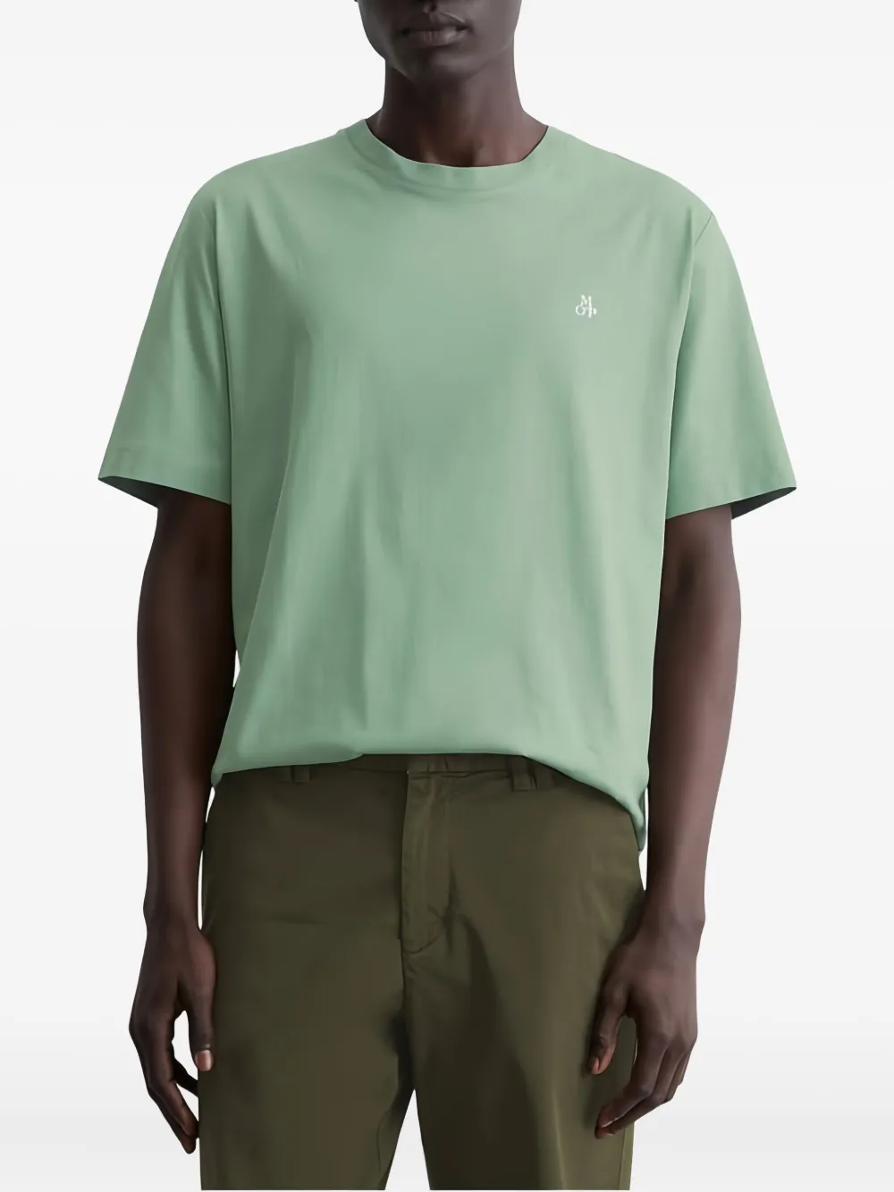 Marc O'polo Logo-motif Cotton T-shirt In Green
