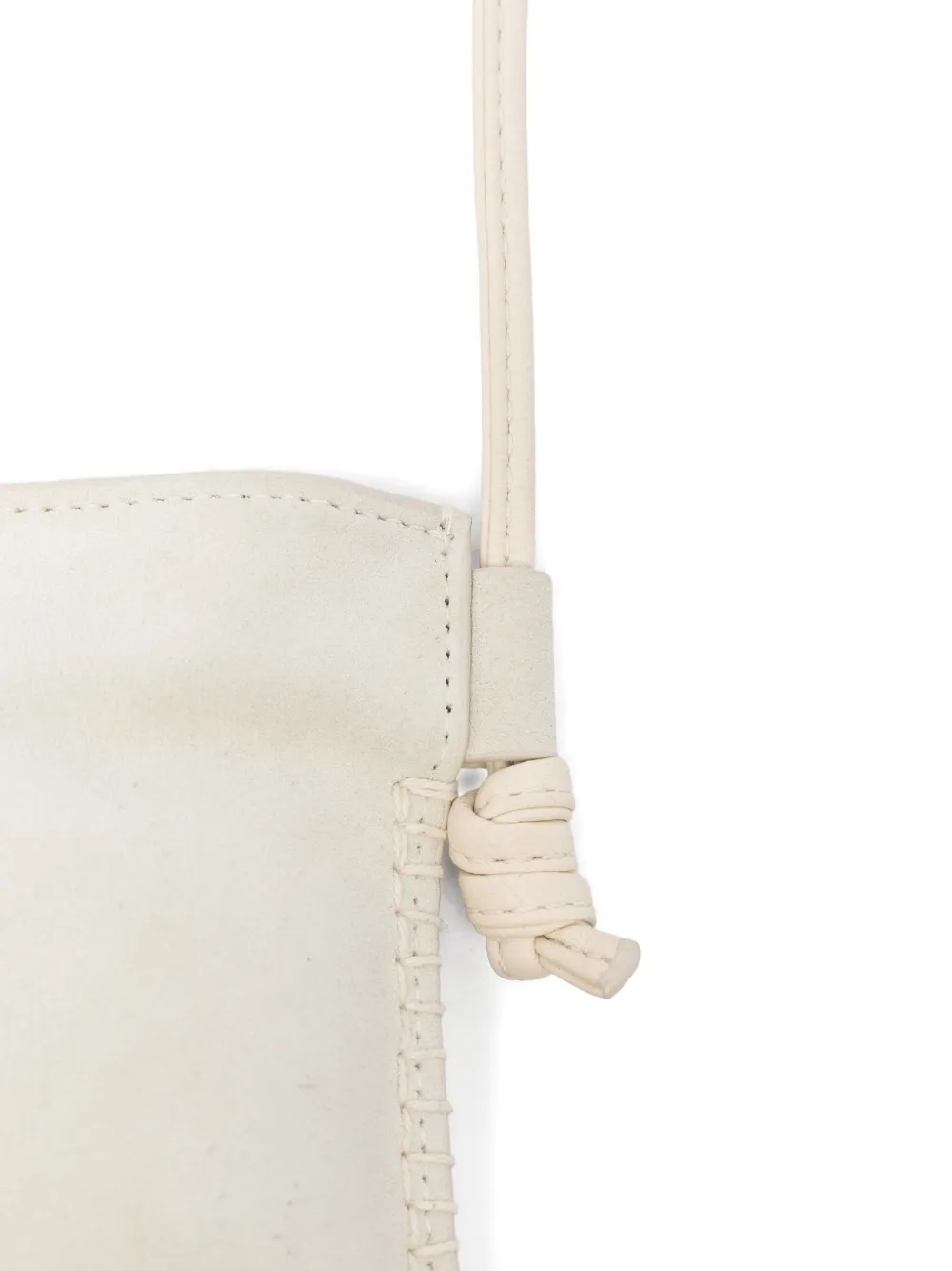 Marc O'Polo Geknoopte suède crossbodytas Beige