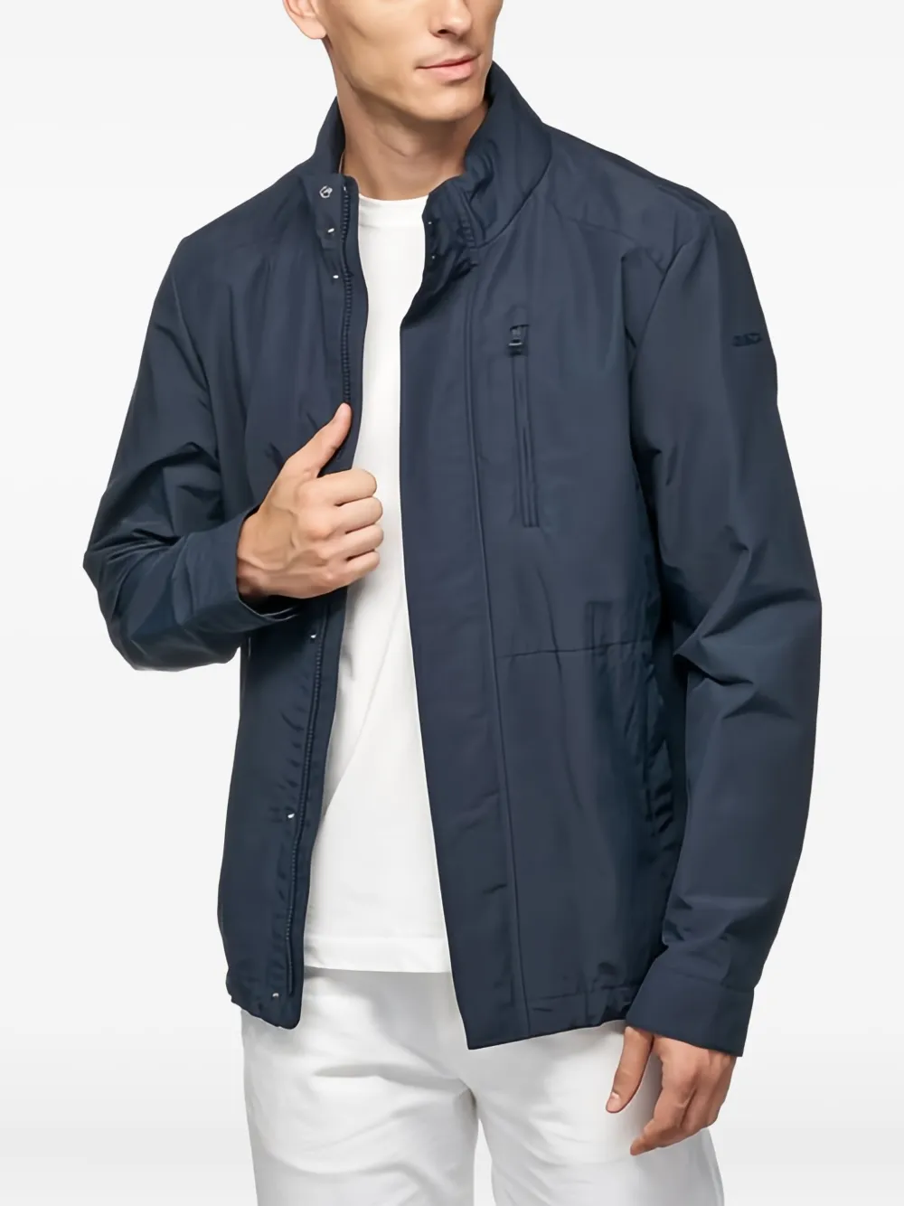 Geox Jack met ritssluiting en knoopdetail Blauw