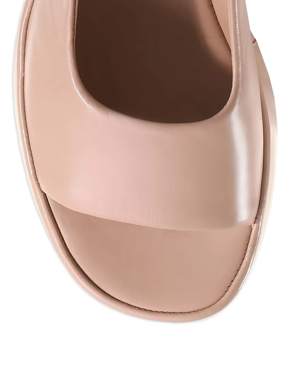 Hogl Loulou platform square-toe sandals Neutrals