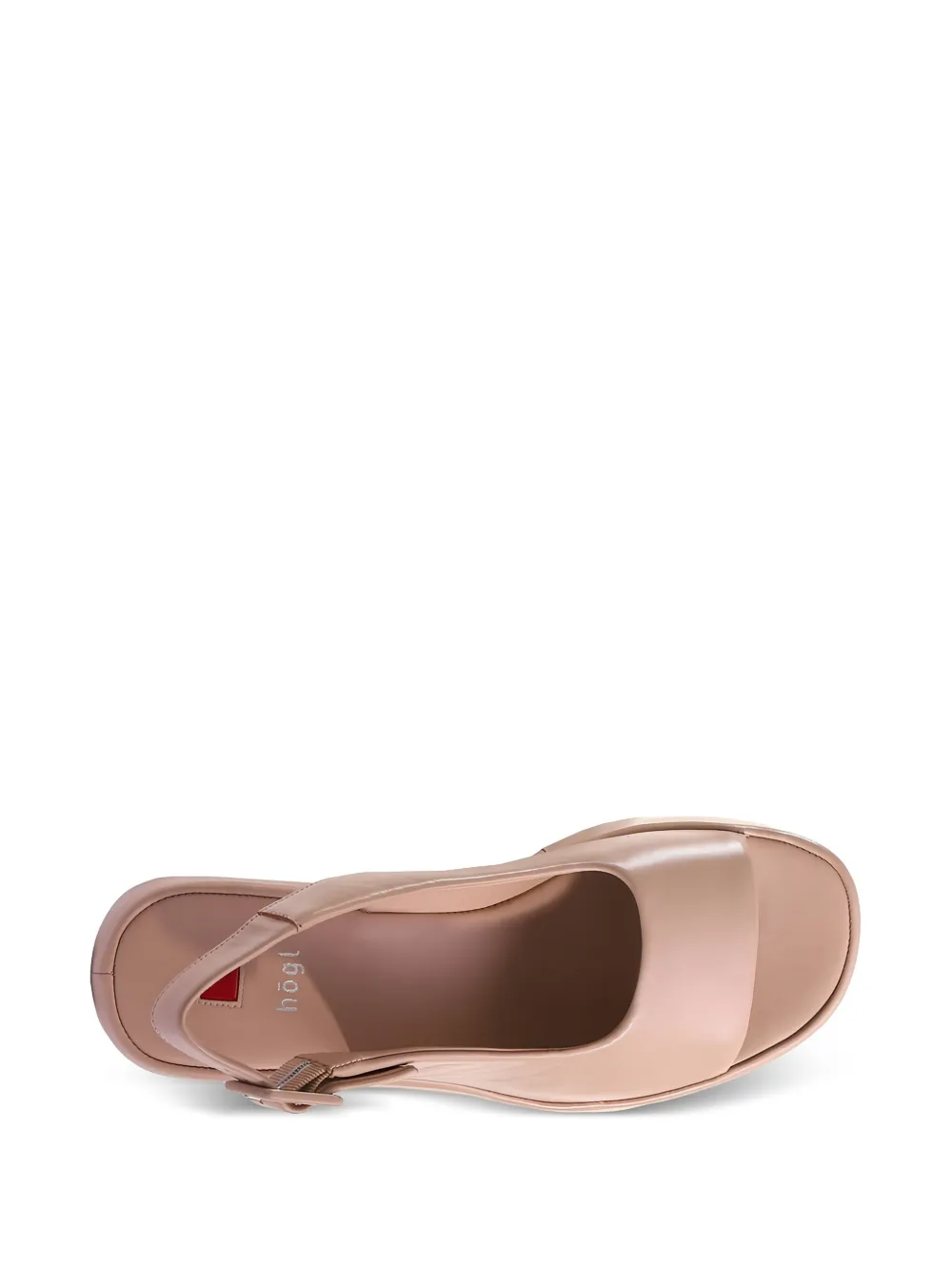 Hogl Loulou platform square-toe sandals Neutrals
