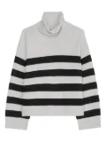 Marc O'Polo turtleneck striped sweater - White