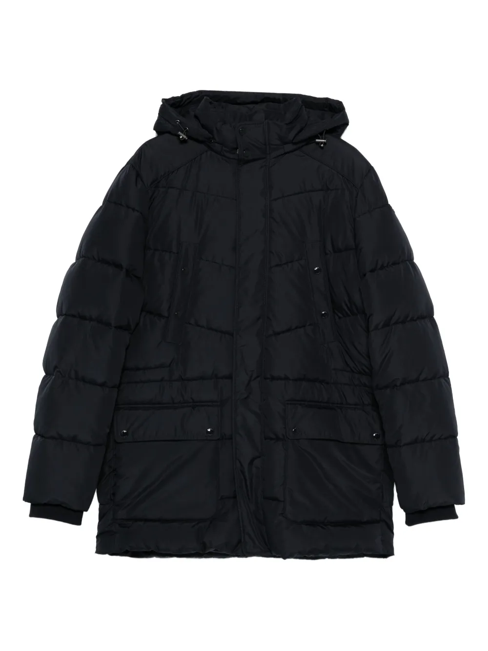 Geox Leitan gewatteerd jack met capuchon Blauw