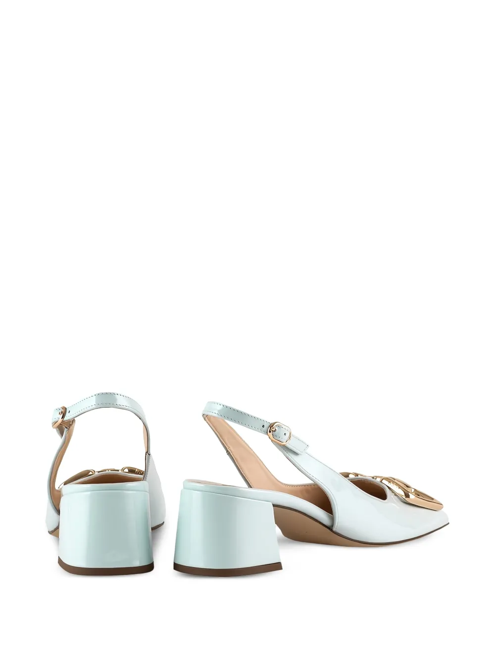 Hogl Mary leather slingback pumps Blue