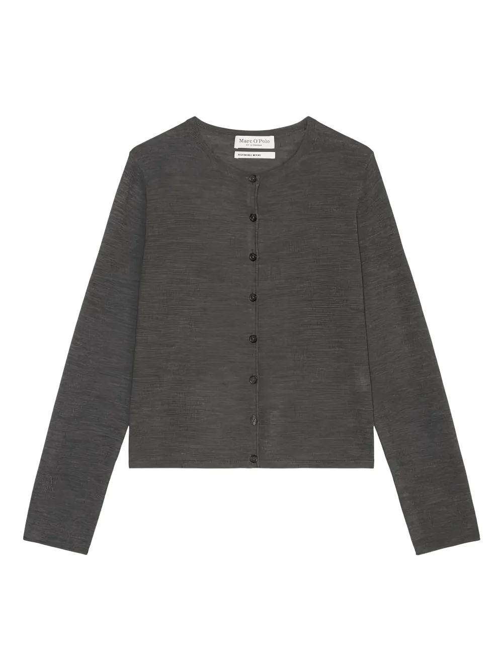 Marc O'Polo button-up knit cardigan | Grey | Image 1