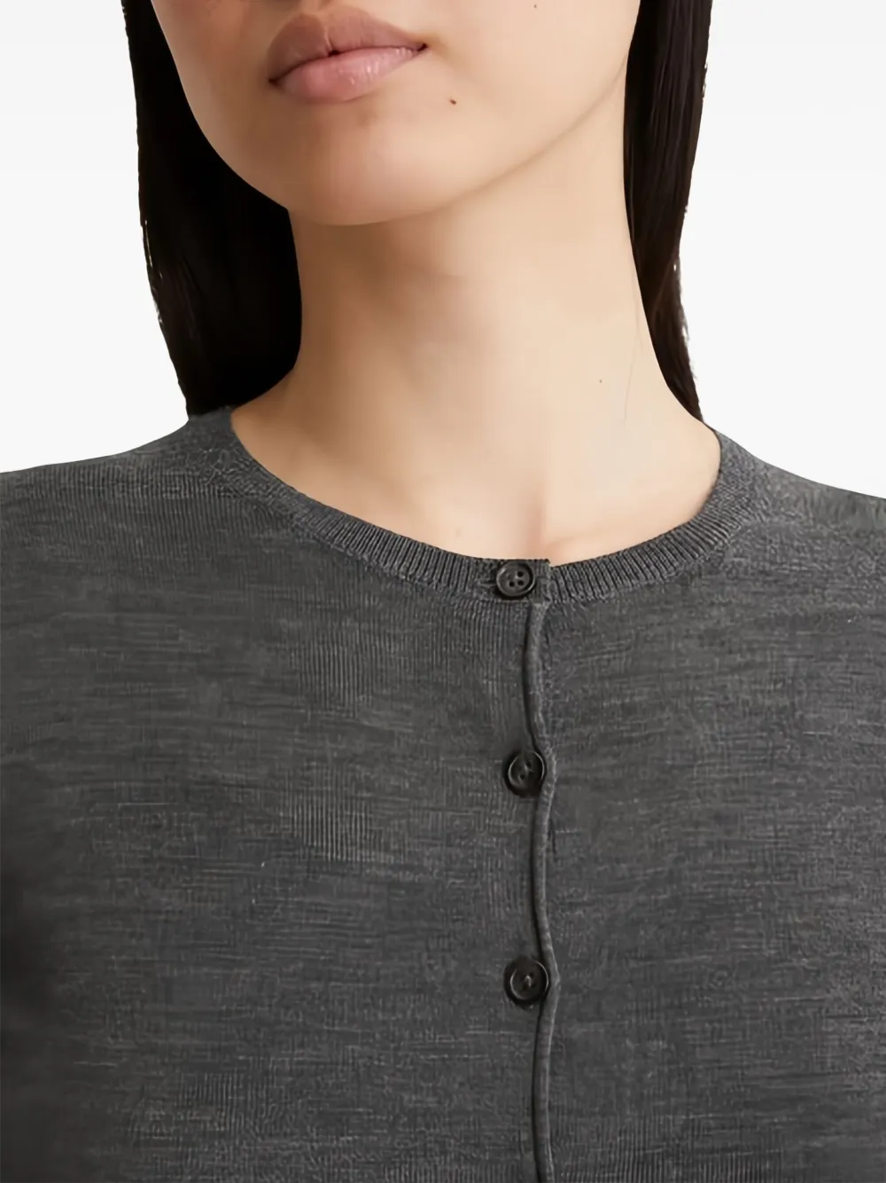 Marc O'Polo Button-up vest Grijs