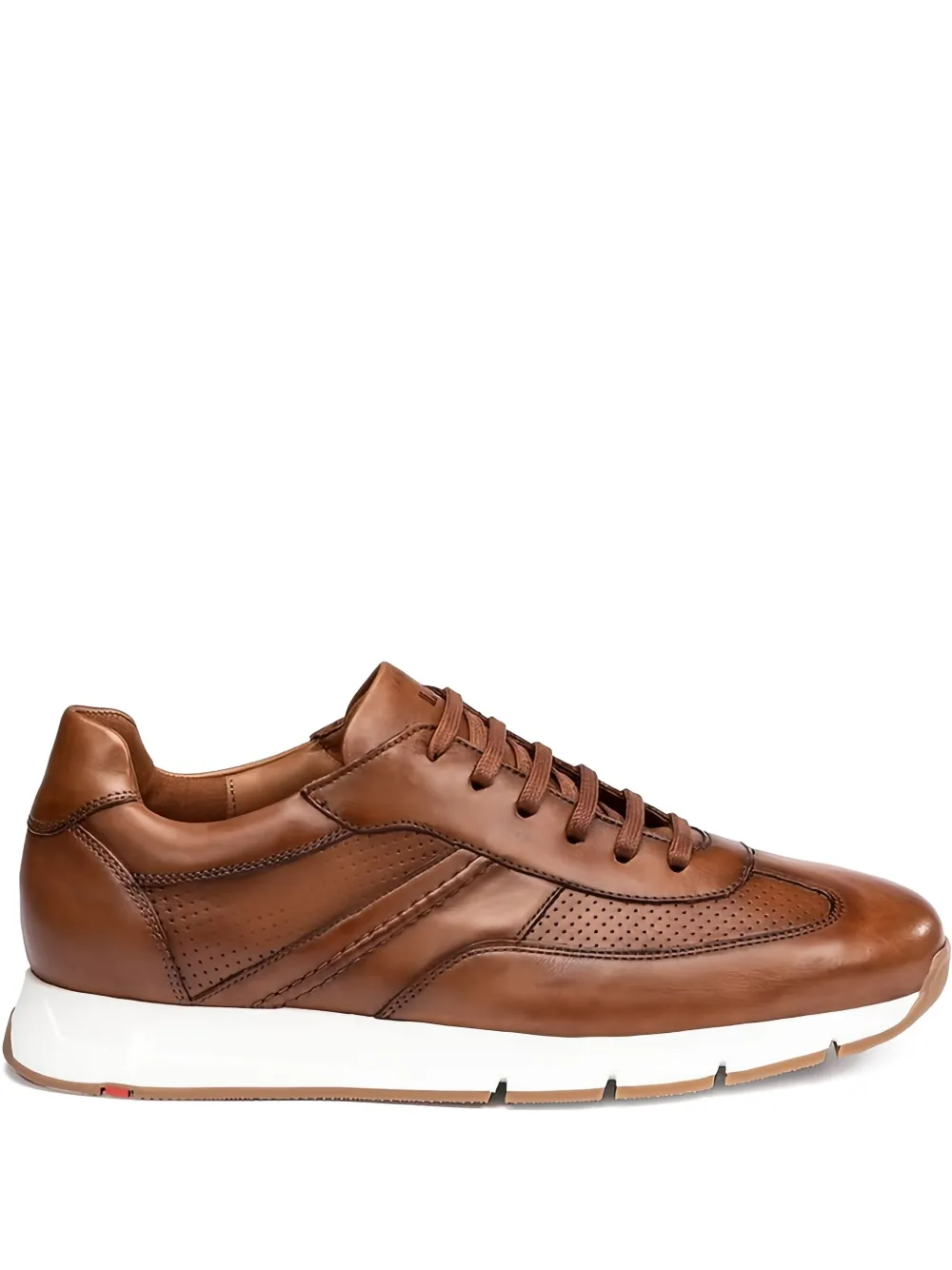 Lloyd Adlay perforated leather sneakers Brown
