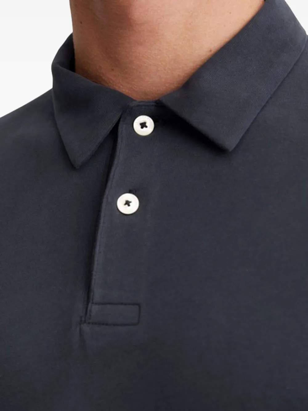 Marc O'Polo Poloshirt met lange mouwen Zwart