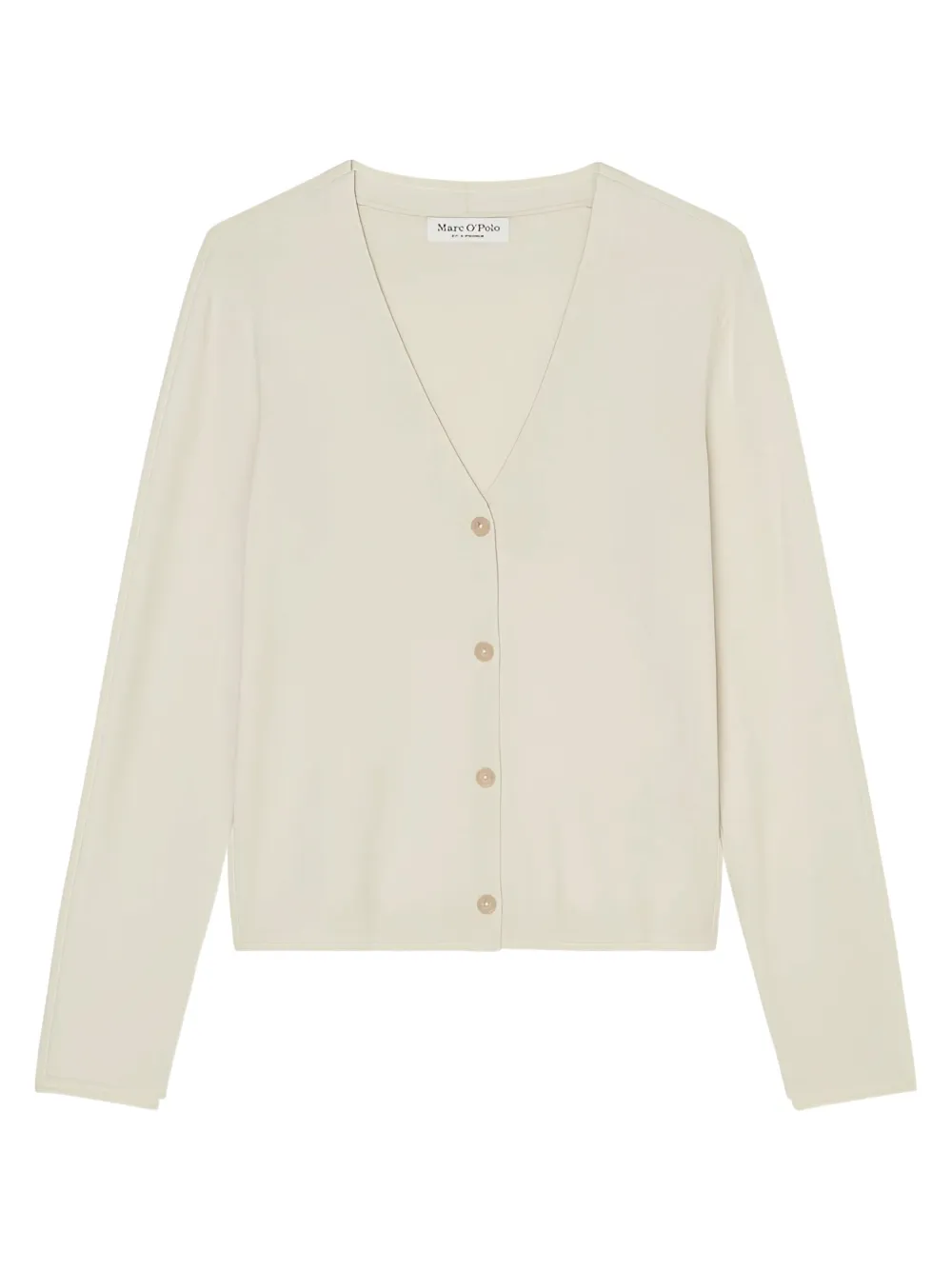 Marc O'polo Button-front V-neck Cardigan In Neutral