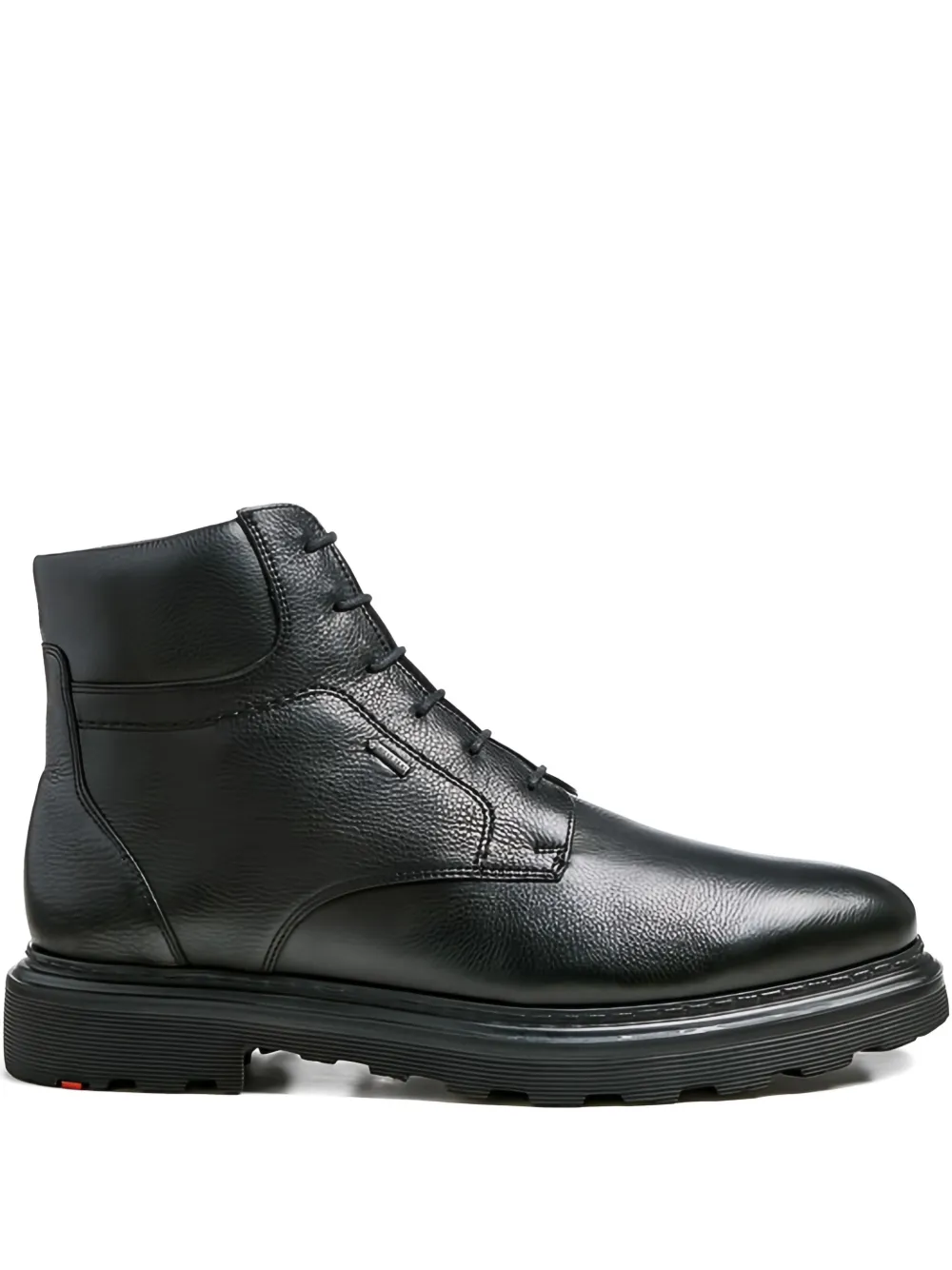 Lloyd Vine textured leather lace-up boots | Black | Image 1