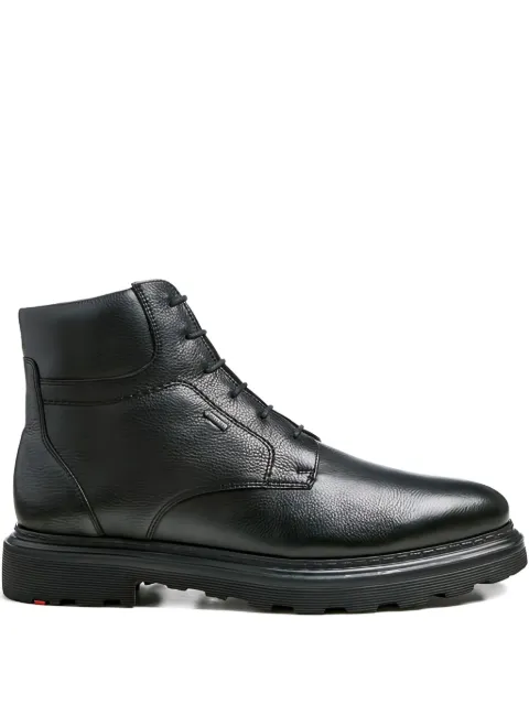 Lloyd Vine textured leather lace-up boots