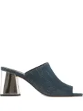 Hogl 70mm Joyce denim open-toe mules - Blue
