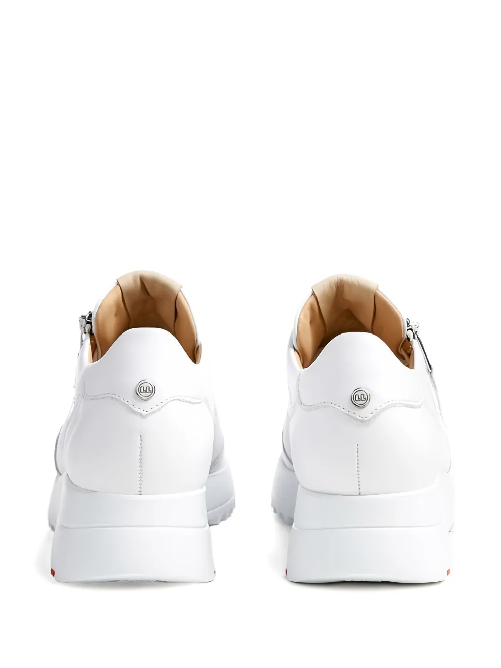 Lloyd Dame zip-detail sneakers White