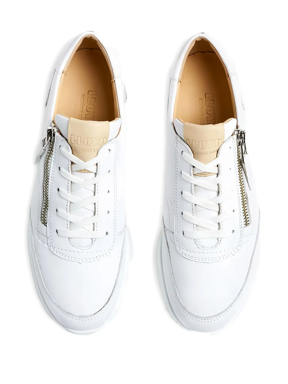 Lloyd Dame zip-detail sneakers White