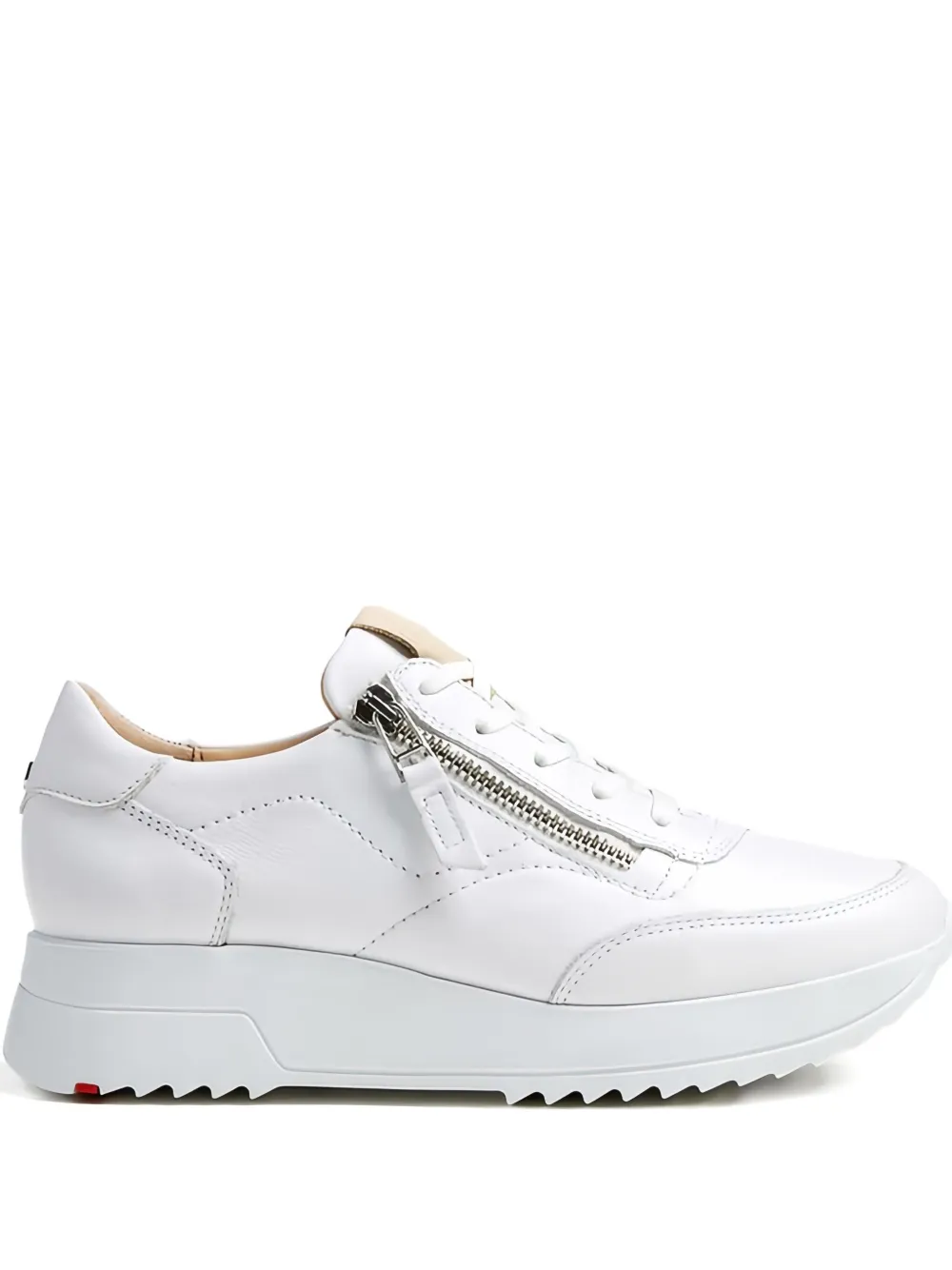 Lloyd Dame zip-detail sneakers White