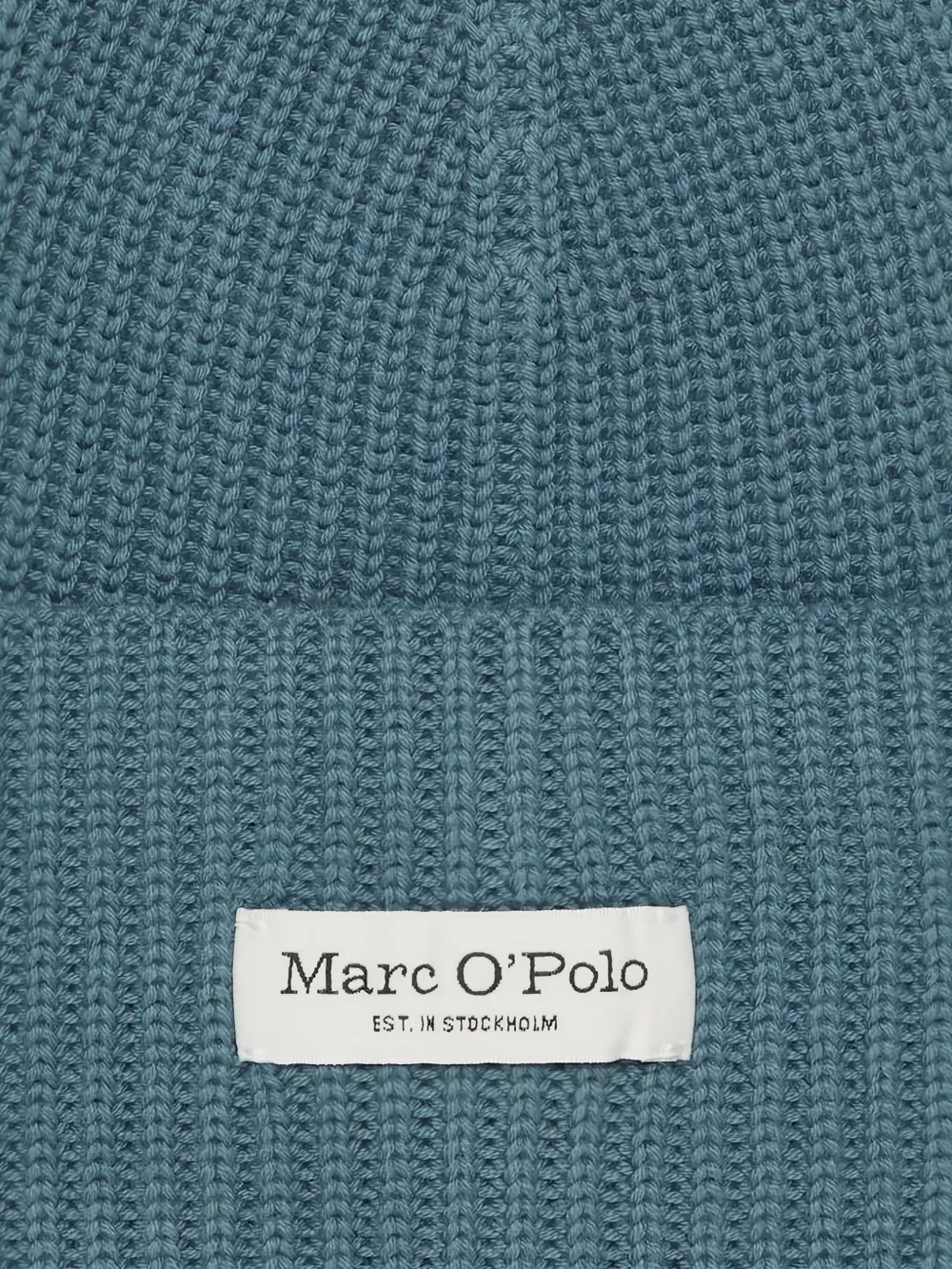 Marc O'Polo Ribgebreide muts - Blauw