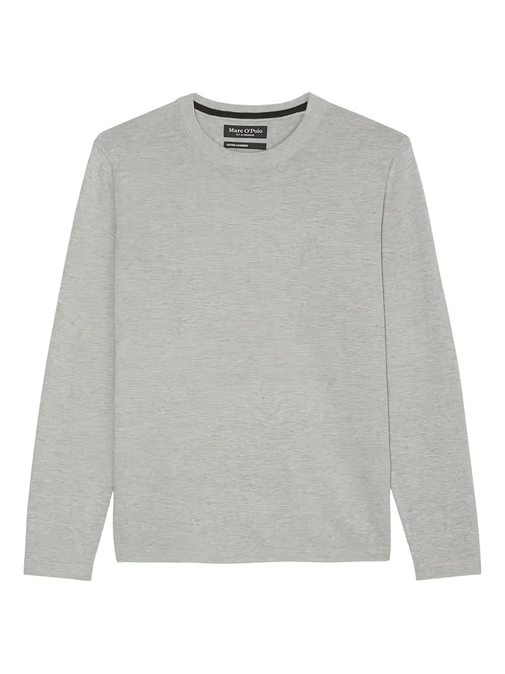 Marc O'Polo Trui met ronde hals en lange mouwn Grijs
