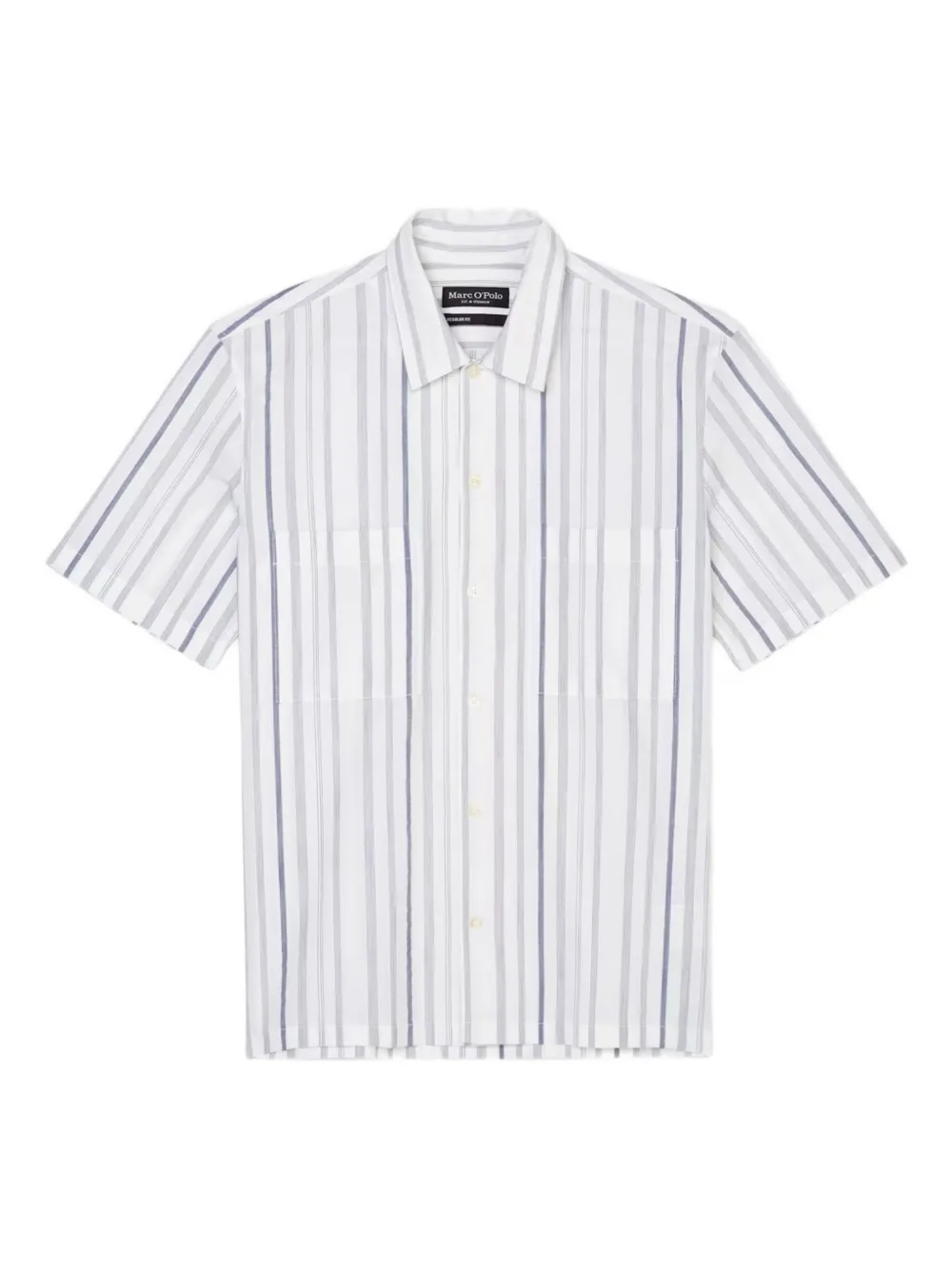 striped short-sleeve shirt