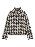 Marc O'Polo houndstooth-pattern turtleneck sweater - Black