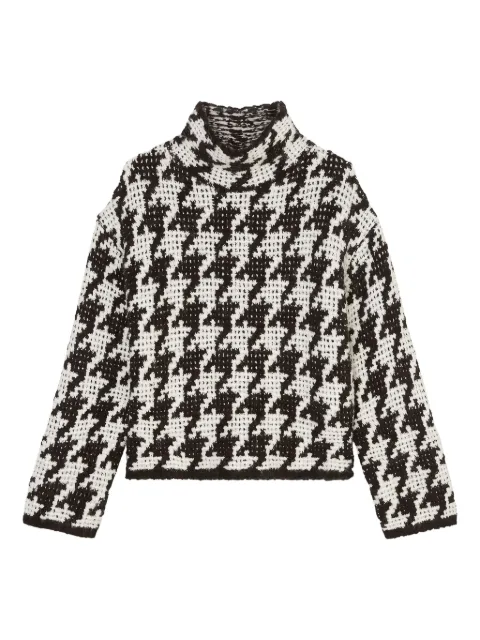 Marc O'Polo houndstooth-pattern turtleneck sweater