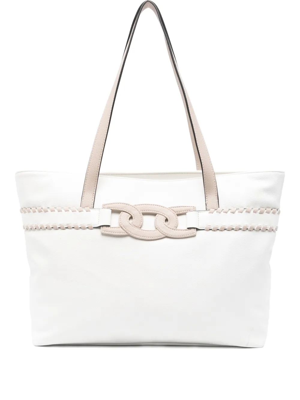 Ara Mona Chain-link Detail Shoulder Bag In White