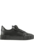 Hogl Comfy leather zip-detail sneakers - Black