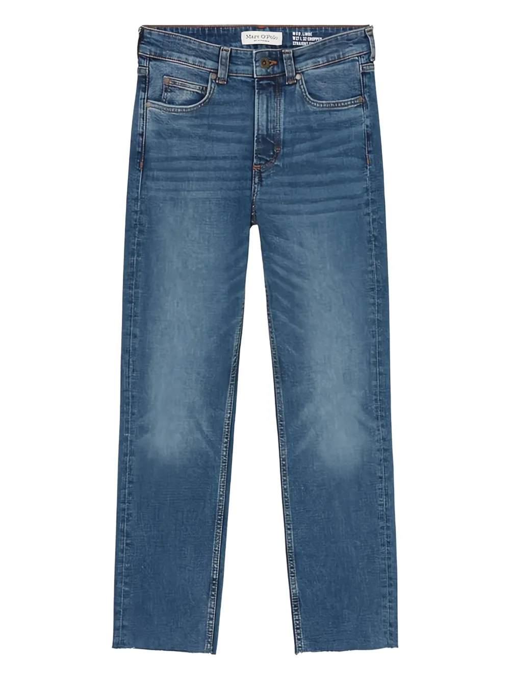 Marc O'Polo Jeans con orlo a taglio vivo - Blu