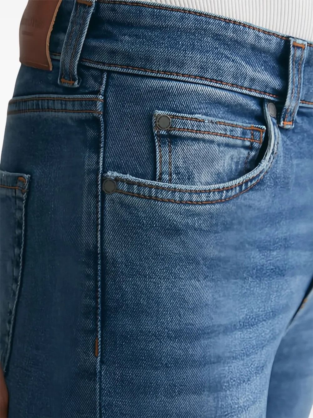 Marc O'Polo Jeans met gerafelde zoom Blauw