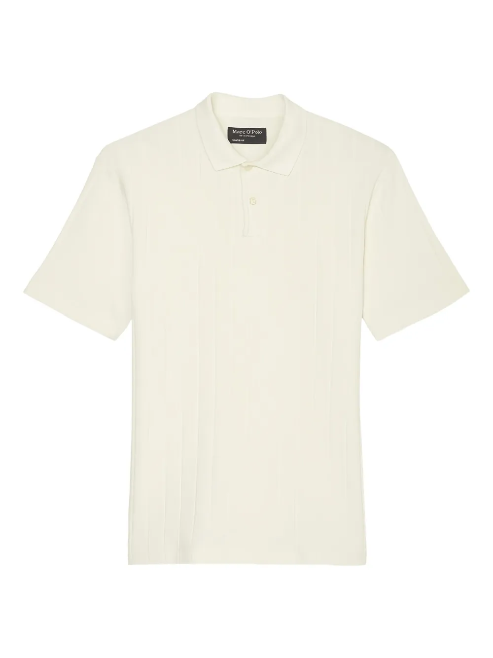 Marc O'Polo ribbed polo shirt | White | Image 1
