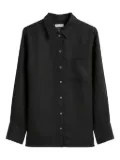 Marc O'Polo button-down linen shirt - Black