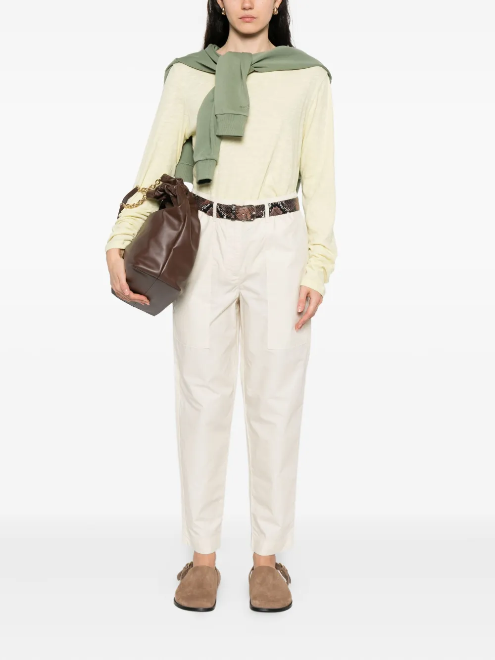 Marc O'Polo straight-leg trousers Beige