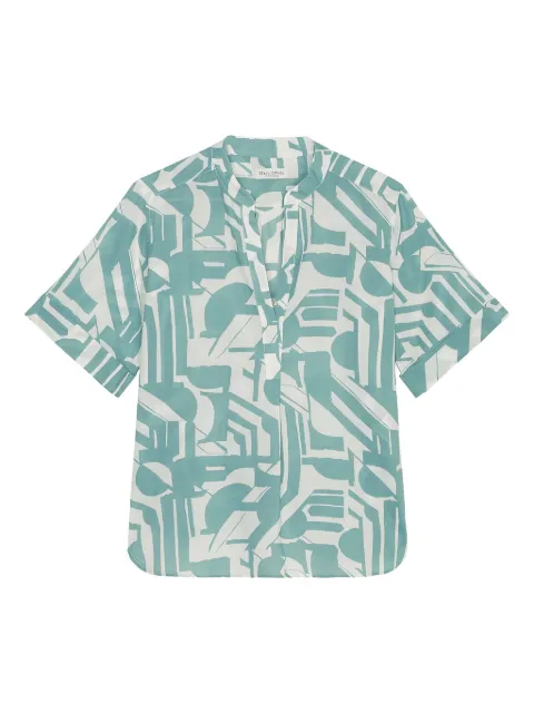 Marc O'Polo abstract-print short-sleeve blouse