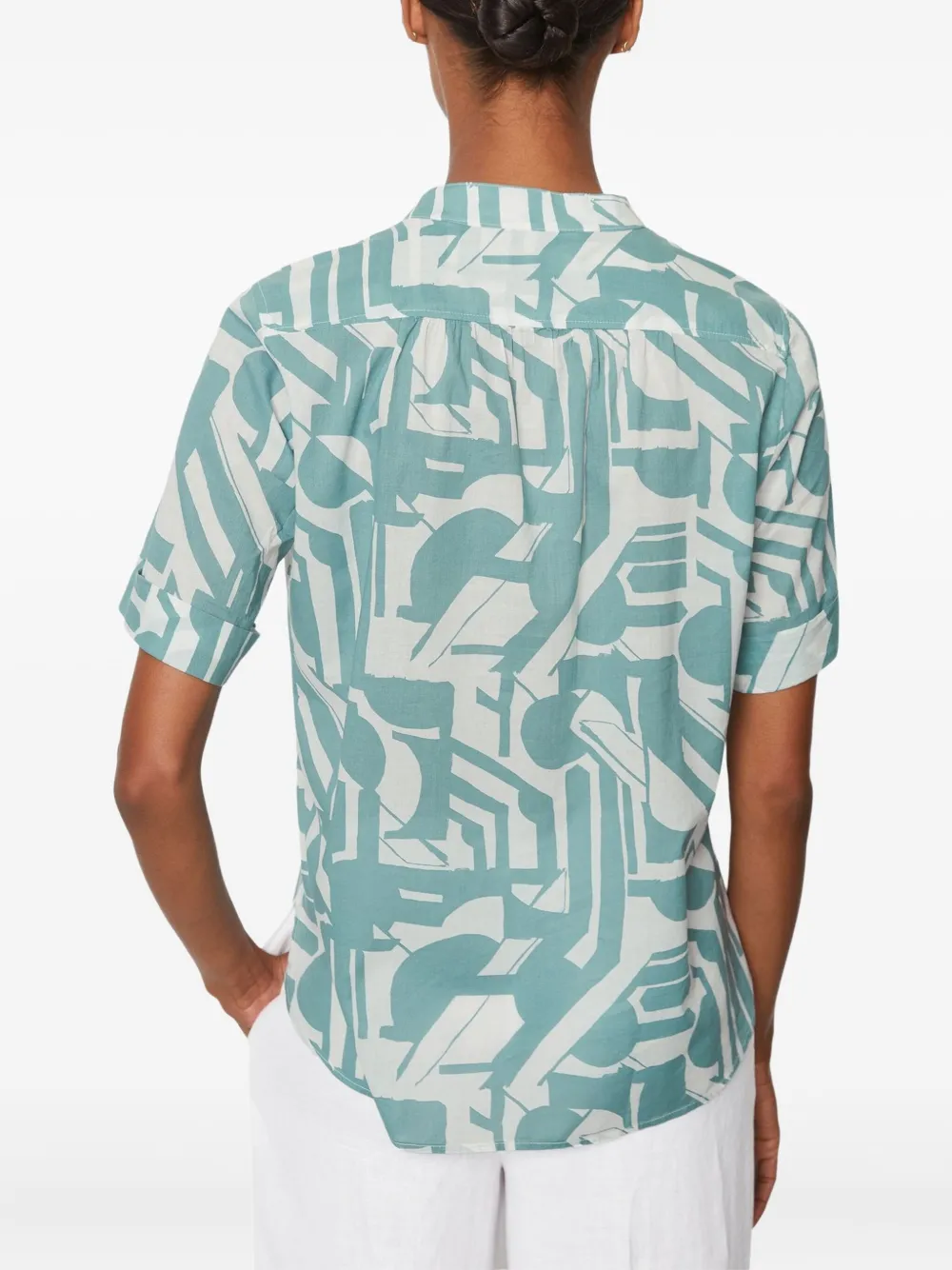 Marc O'Polo Zijden blouse Blauw