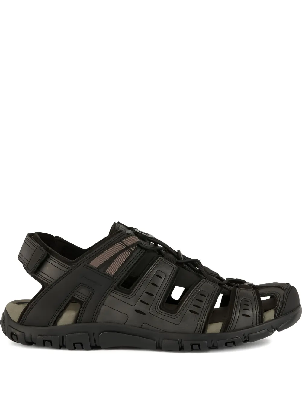 Geox Mo panelled sandals Black