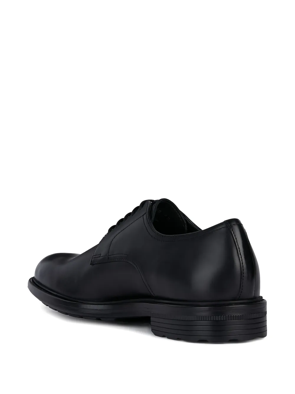 Geox Wlak Pleasure leather lace-up shoes Black
