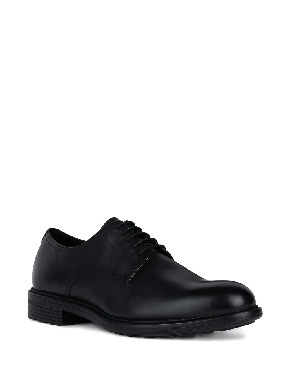 Geox Wlak Pleasure leather lace-up shoes Black