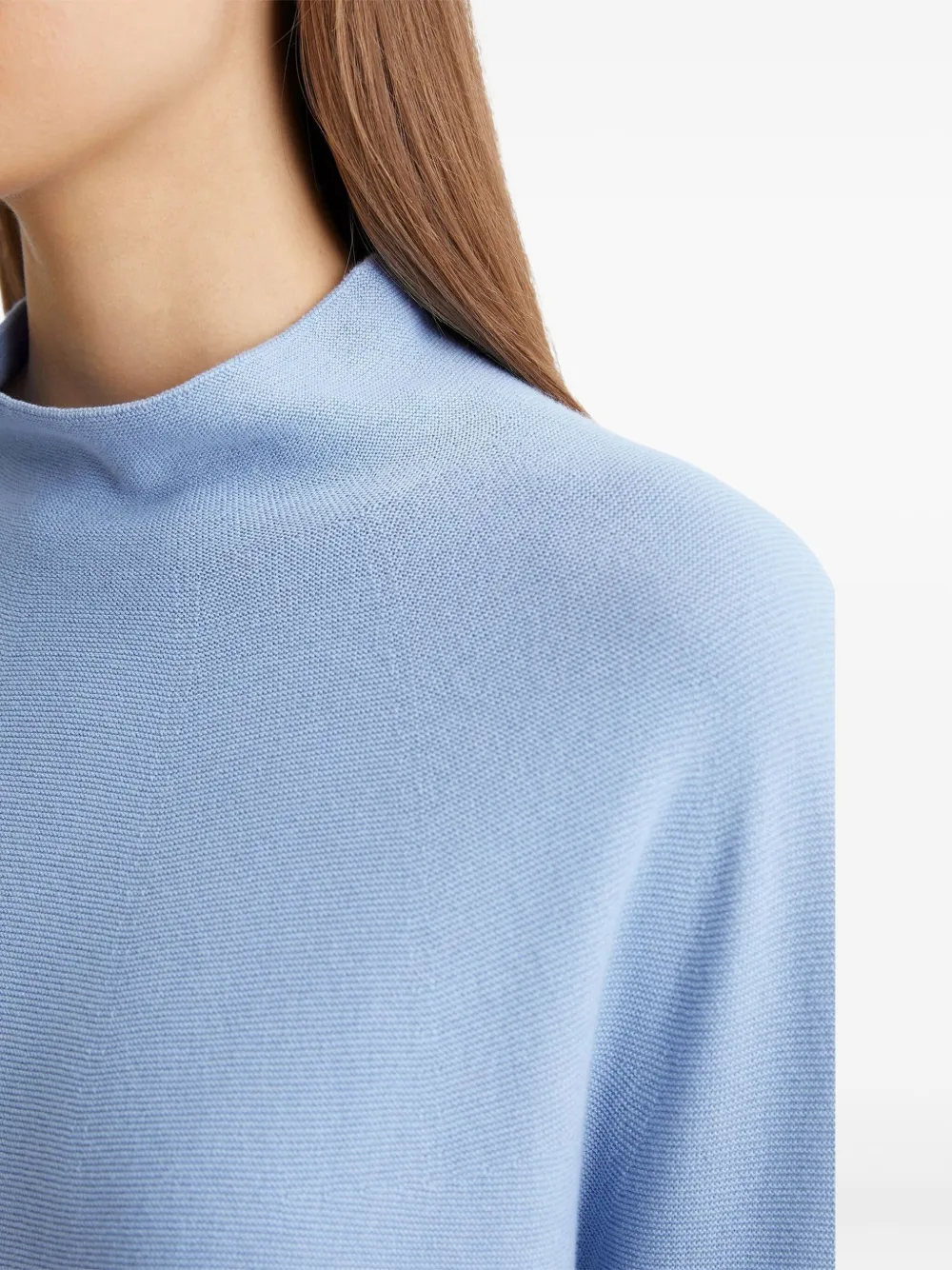 Marc O'Polo T-shirt met hoge hals Blauw